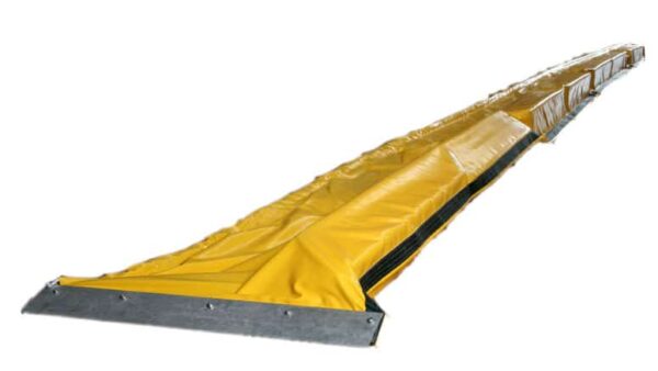 Solid filled oil containment boom for rough conditions