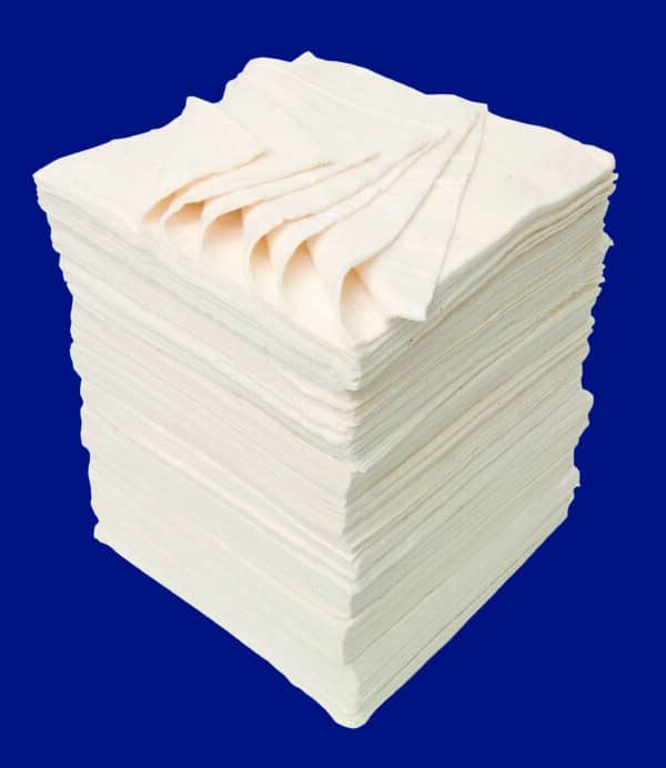 Heavy-duty organic absorbent pad